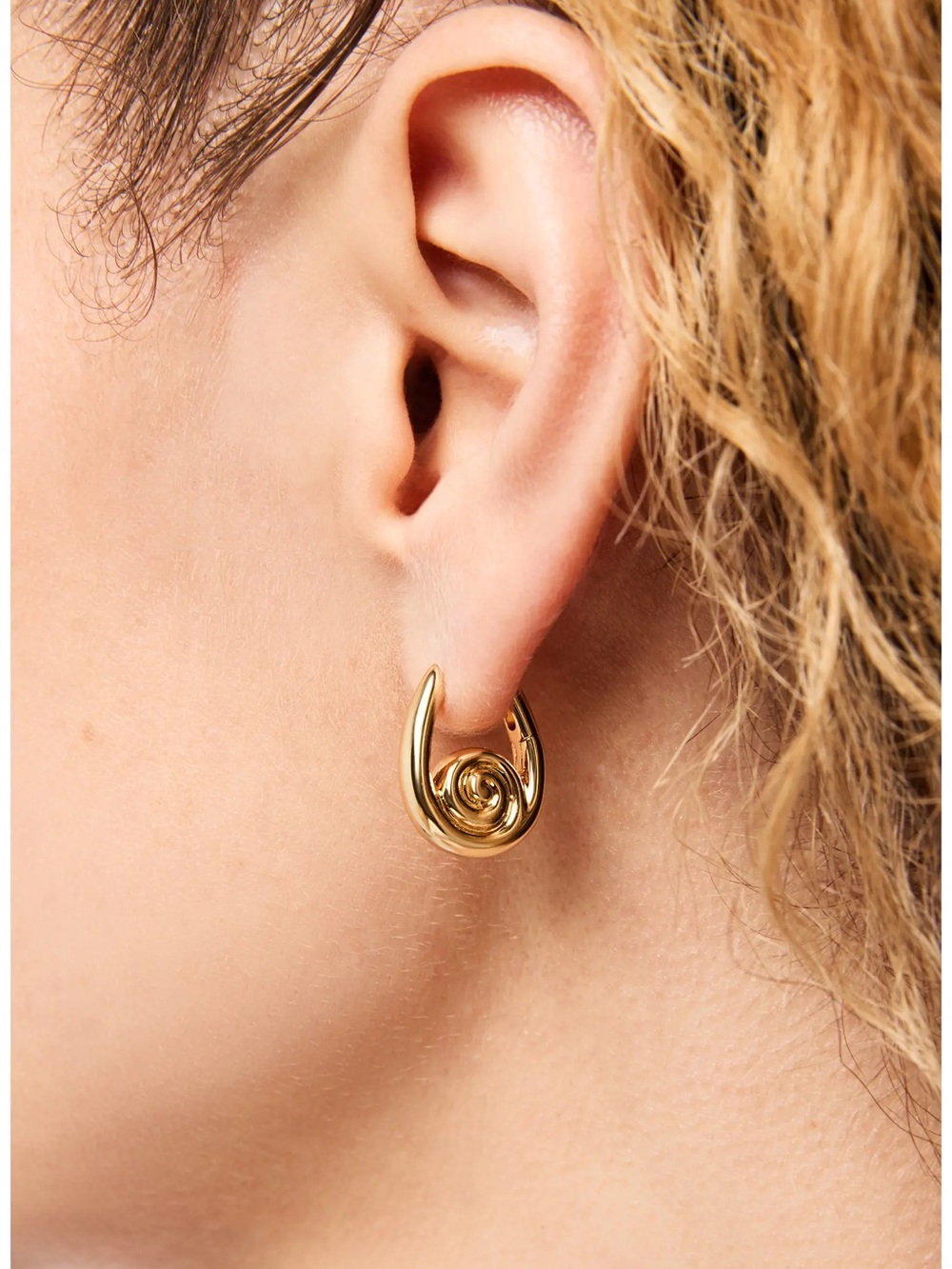 NWOT ANA LUISA Gold Statement Earrings - Ariel Hoops